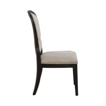 Americana Farmhouse - Upholstered Tufted Back Side Chair