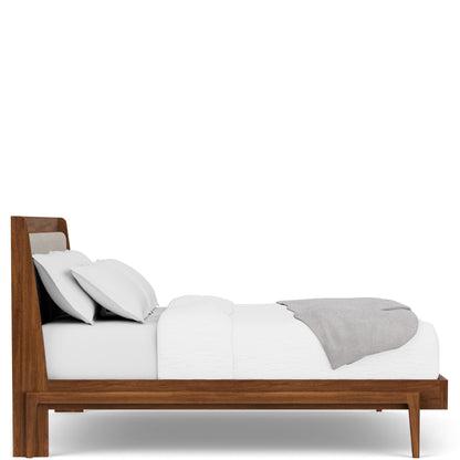 Elsie - Queen Platform Footboard And Rails - Dark Brown