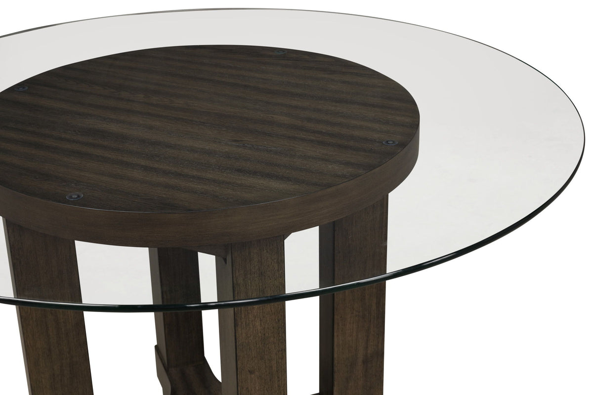 Cityscape - Round Dining Table Base - Dark Brown