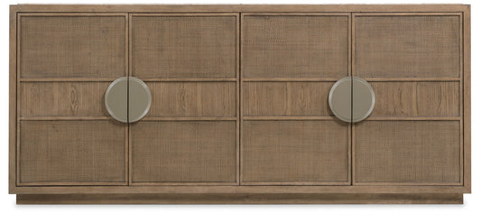Sonnet - Dining Credenza - Dark Gray / Light Brown
