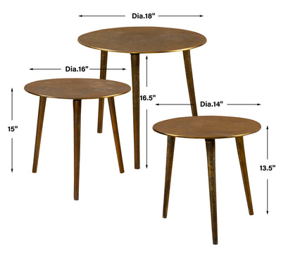 Kasai - Coffee Tables (Set of 3) - Gold