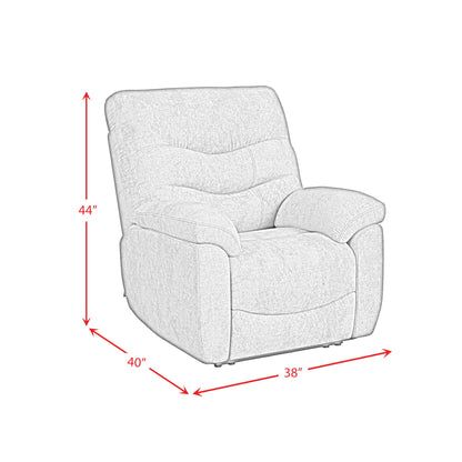 Trifecta - P3 Recliner With Heat Massage, Zero Gravity, Memory Foam - Sefi Puppy
