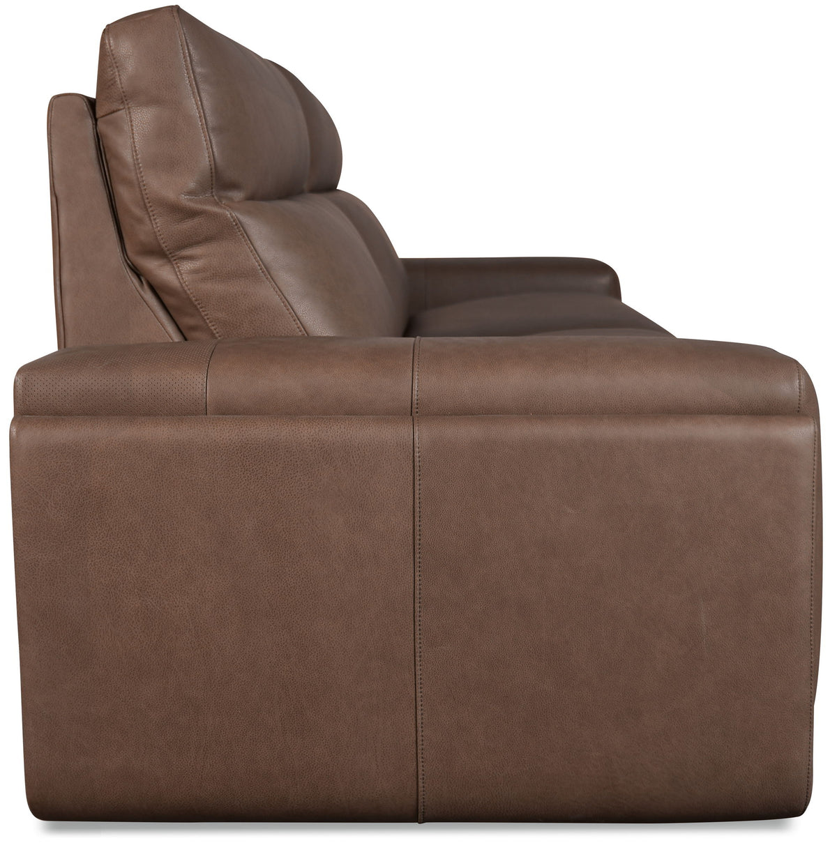 MS - Simone ZG 2 over 2 Power Sofa With Power Headrest and BT speaker - Brown