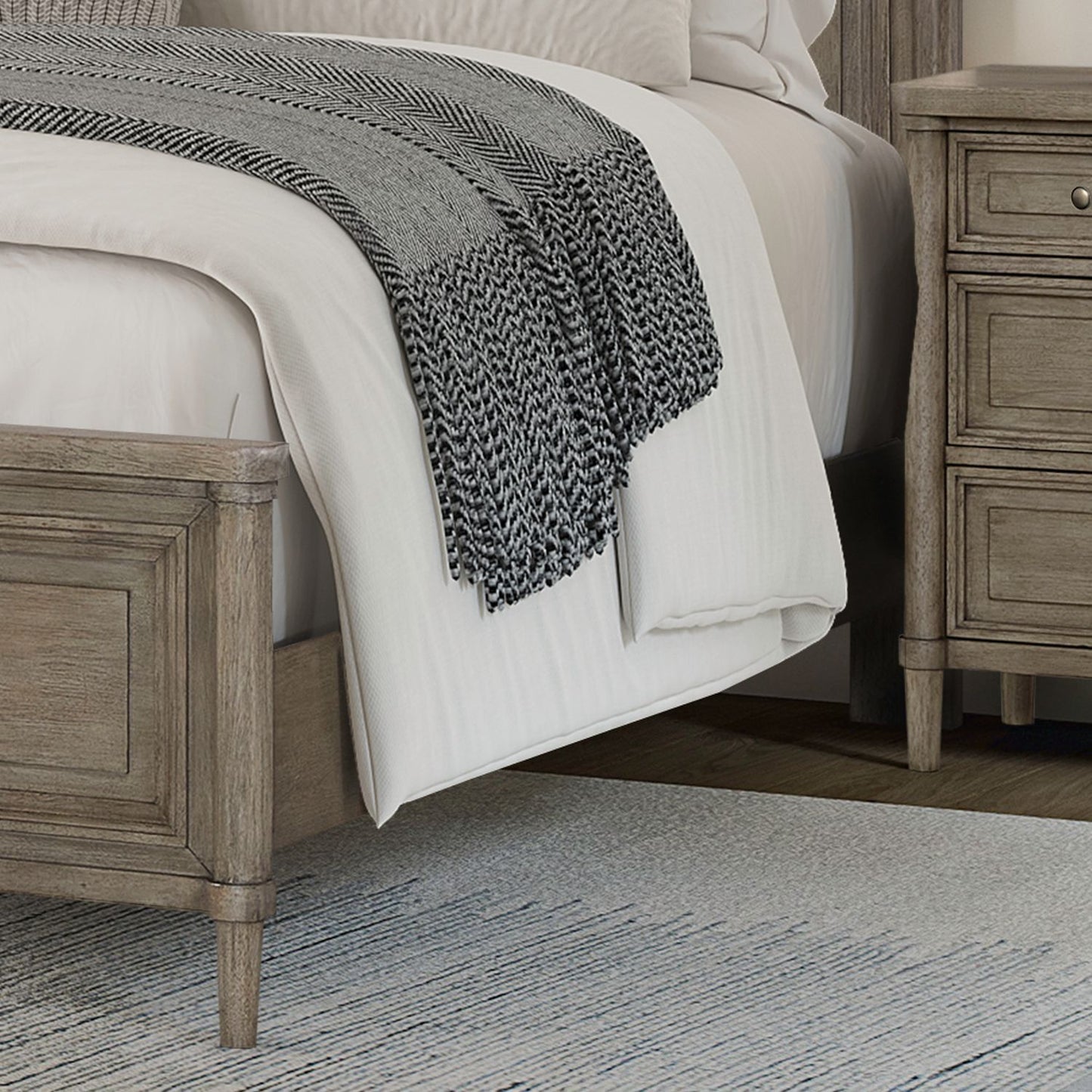 Rochelle Park - California King Panel Bed Rails - Smokey Taupe