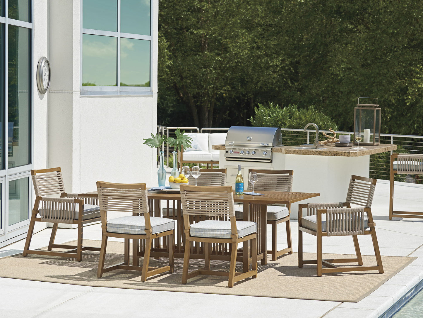 St Tropez - Rectangular Dining Table - Light Brown