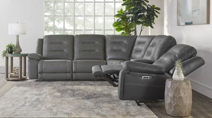 Caldwell - Power Armless Recliner - Tahoe Charcoal