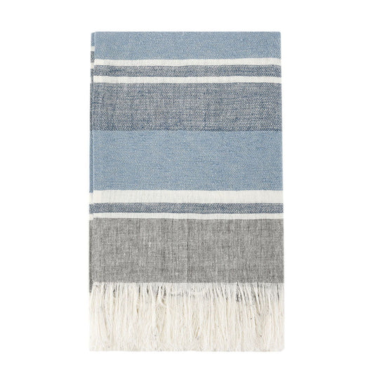 Lima - Throw - Capri Blue / Dark Gray