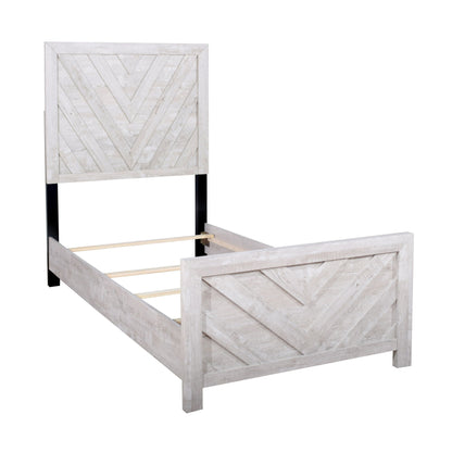 Biscayne - 3/3 Twin Headboard Footboard & Slats - Driftwood