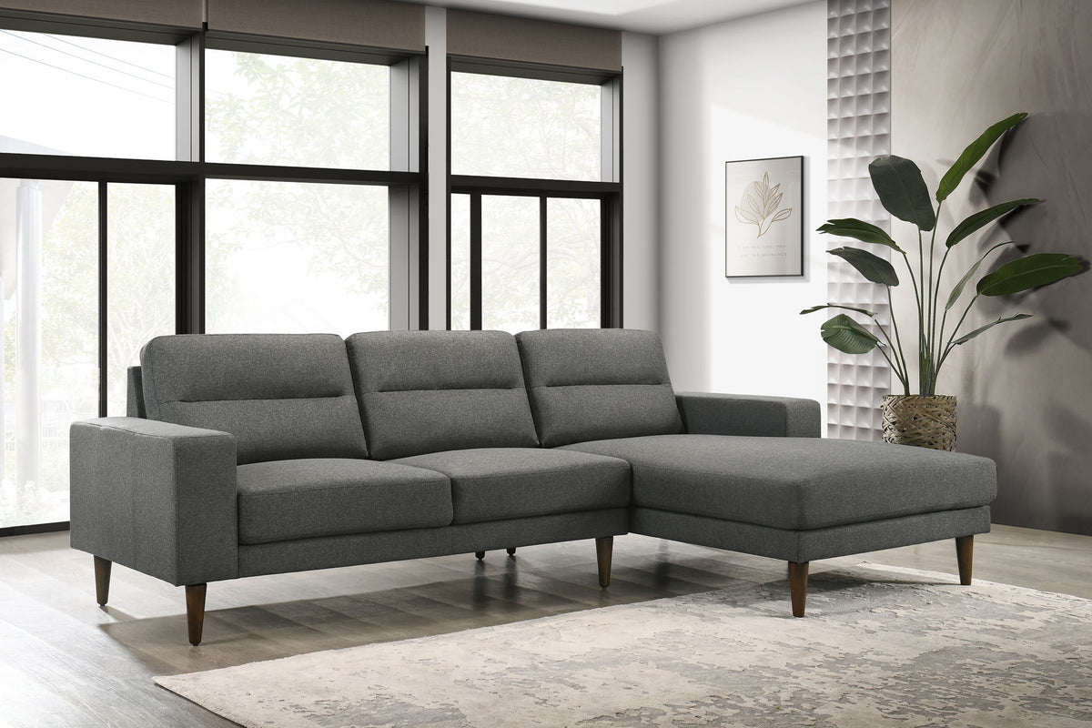 Vale - Right Arm Facing Chaise - Gray