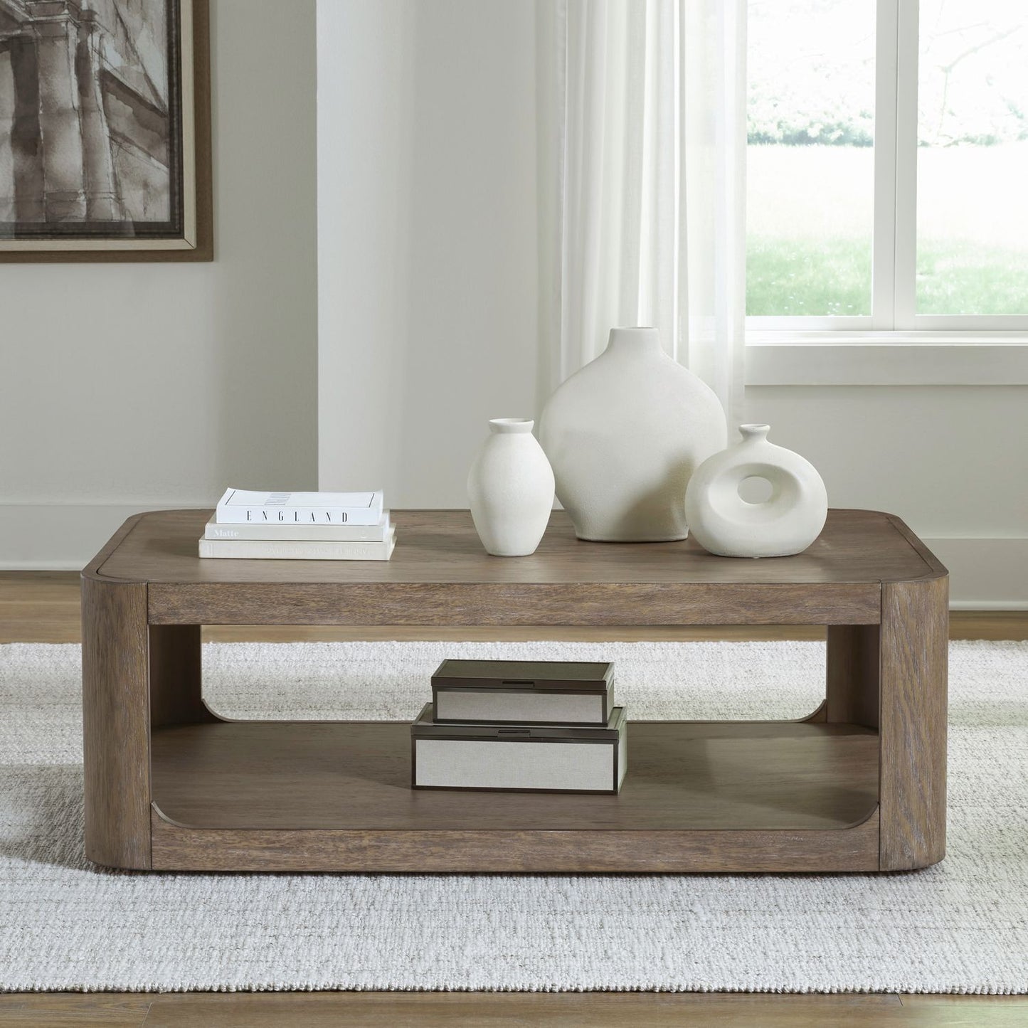 South Bend - Rectangular Cocktail Table - Burnished Clay