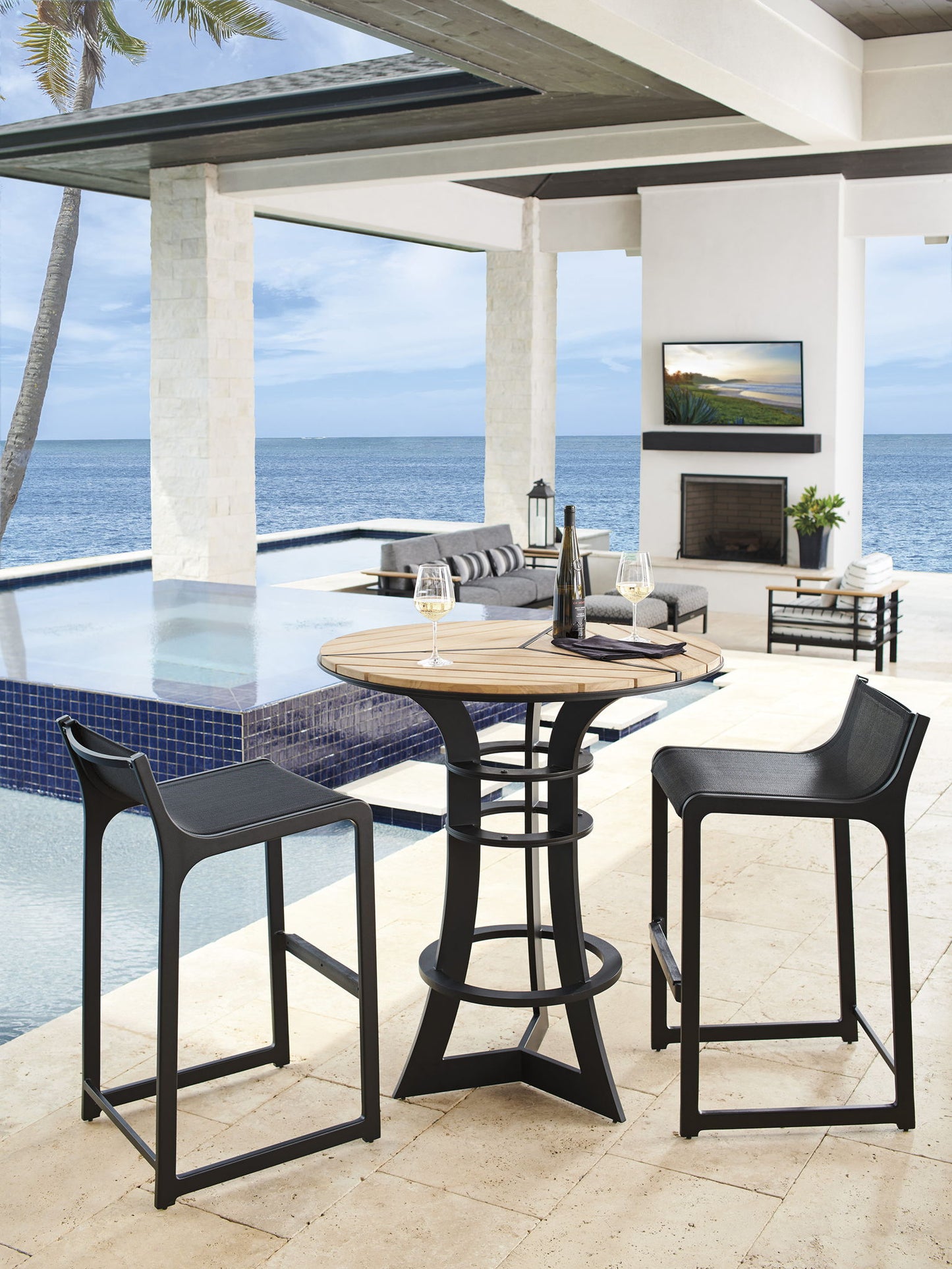 South Beach - Bistro Table - Dark Gray