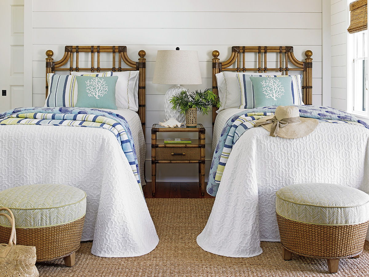 Twin Palms - St. Kitts Rattan Headboard 3/3 Twin - Light Brown