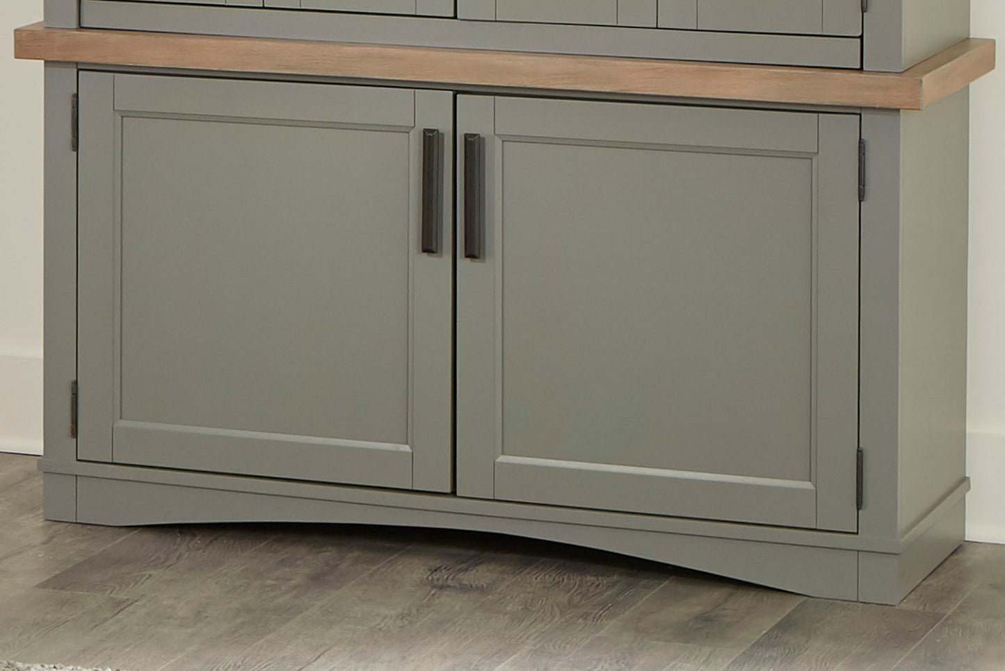 Americana Modern - Workstation Base - Dove With Weathered Natural Top