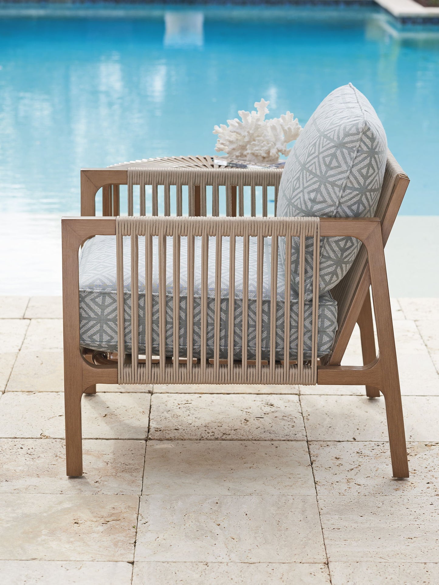 St Tropez - 34" Occasional Chair - Light Brown