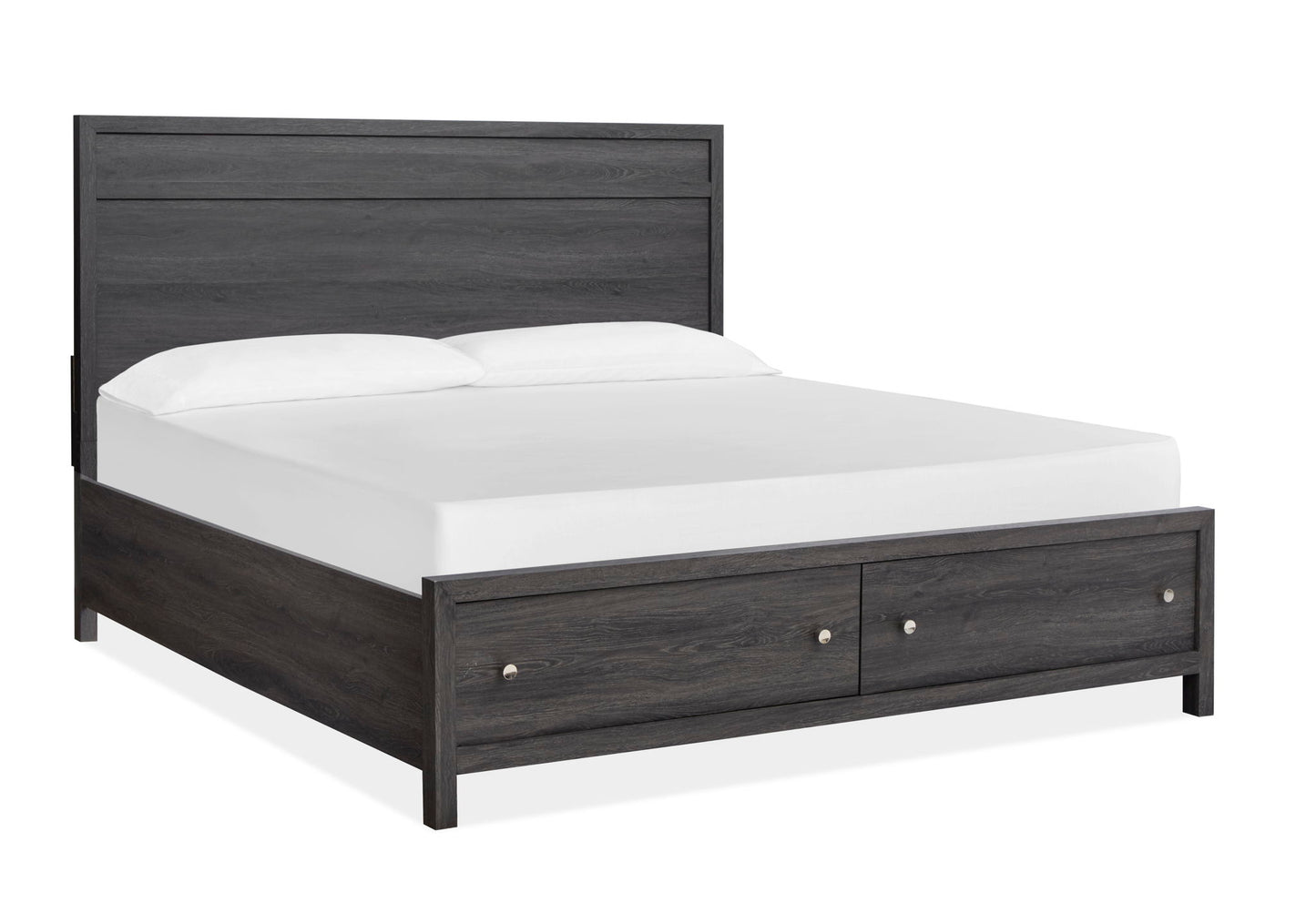 Merrifield - King Panel Storage Footboard - Raisin Black