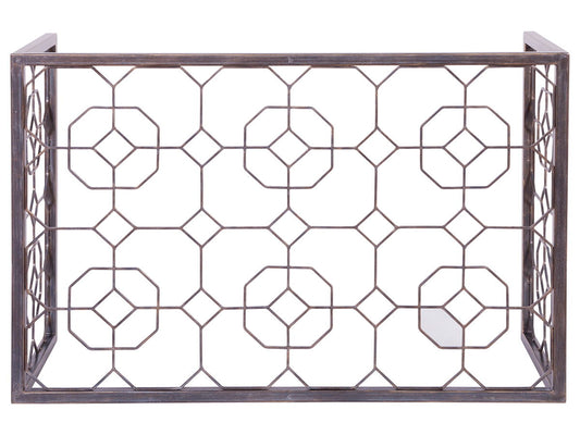 Metal Designs - Honeycomb Rectangular Cocktail Table - Black