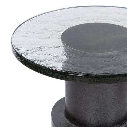 Callen - Round Accent Table - Antique Nickel
