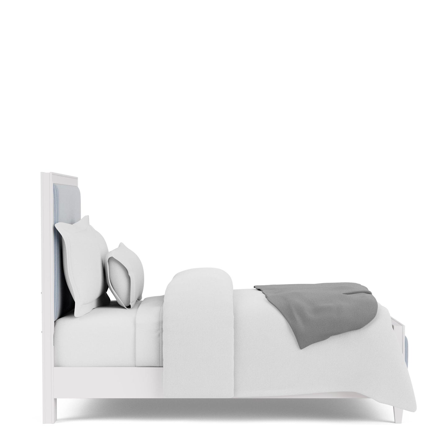 Rosalie - Full Upholstered Headboard - Blue / White