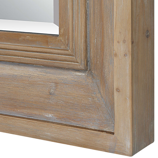 Missoula - Large Natural Wood Mirror