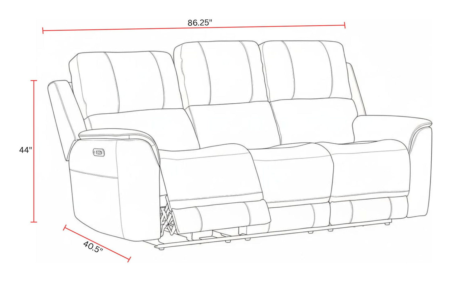 Easton - Zero Gravity Power Reclining Sofa P3