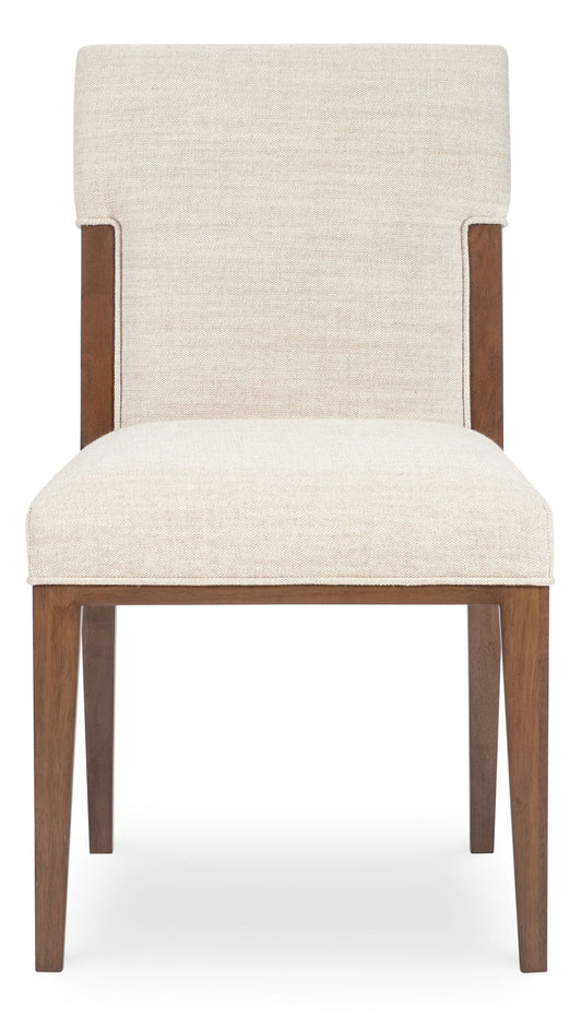 Eleana - Dining Chair - Beige / Dark Brown