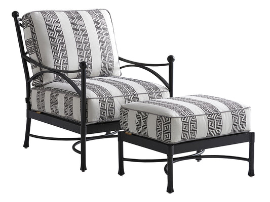 Pavlova - Fabric Ottoman - White