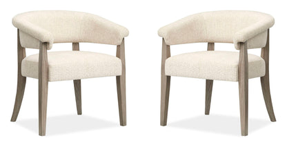 Braelyn - Upholstered Host Chair (Set of 2) - Dorian Gray