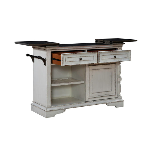 Magnolia Manor - Bar Cart - Antique White