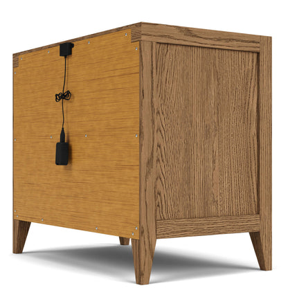 Halbrooke - 3 Drawer Nightstand - Light Brown