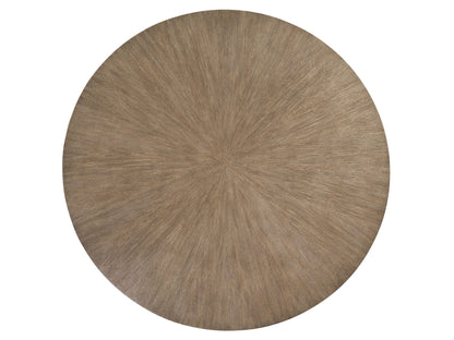 Zanzibar - Regent Round Dining Table - Light Brown / Black