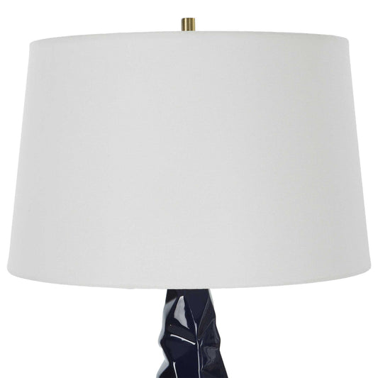 Kavos - Geometric Blue Table Lamp