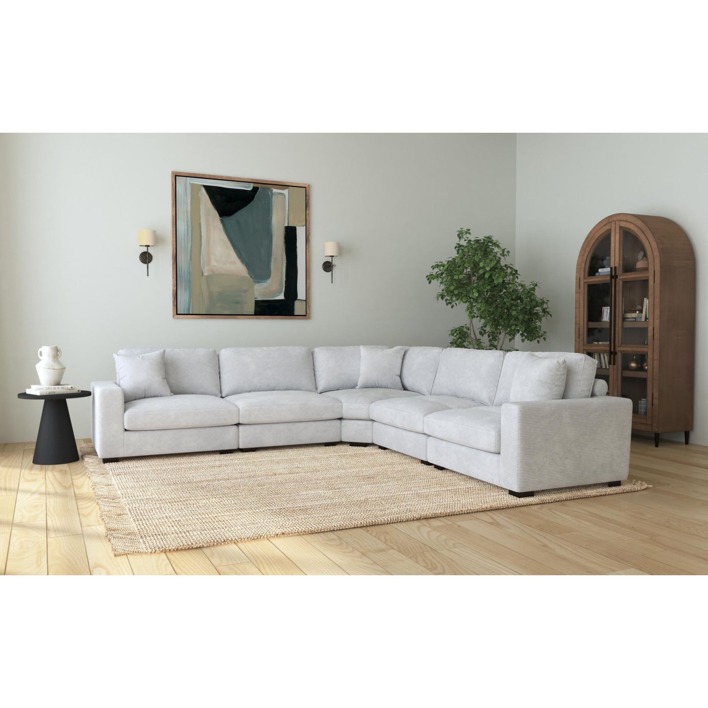 Arizona - Modular Wedge With 1 Pillow 20" - Steno Stone