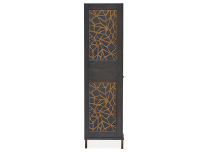 Ryker - Display Cabinet - Nocturn Black And Coventry Gray