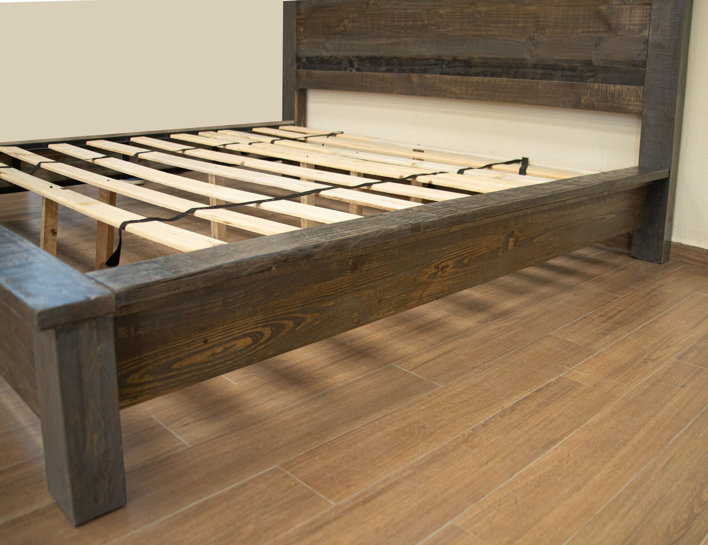 Loft - King Platform (6/6 Platform And Rails) - Two Tone Gray / Brown