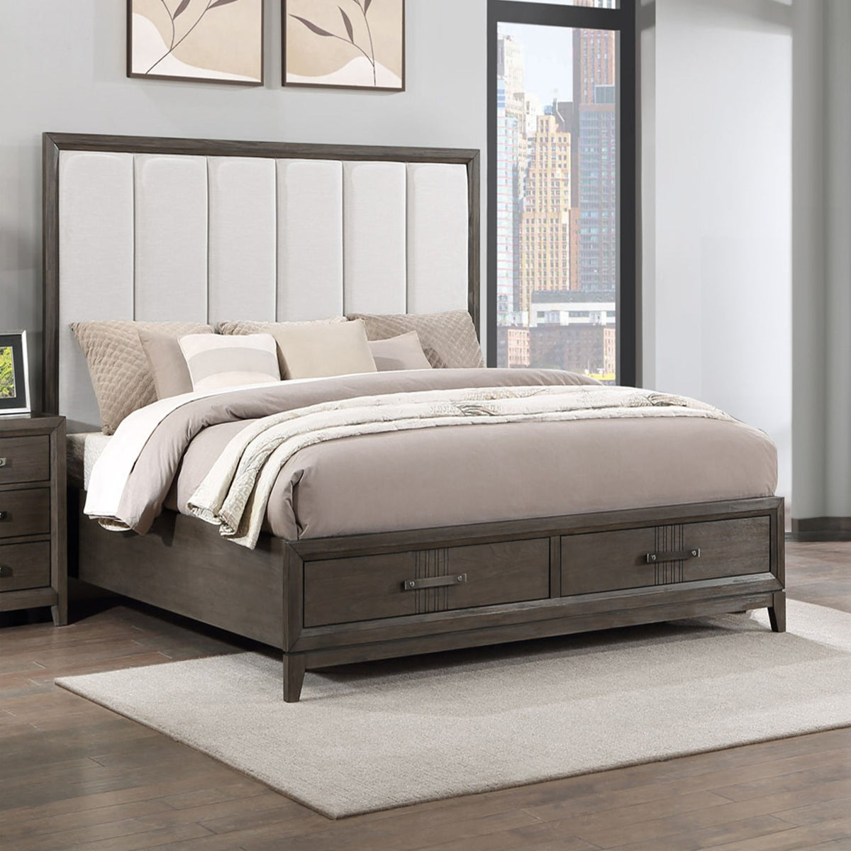 Landon - 5/0 Queen Headboard - Walnut
