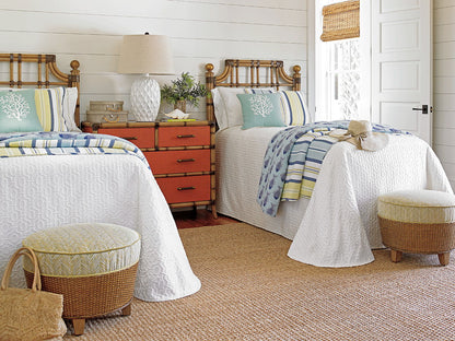 Twin Palms - St. Kitts Rattan Headboard 3/3 Twin - Light Brown