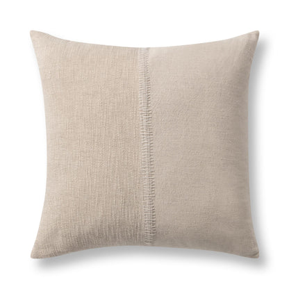 Nisha - 22" x 22" Accent Pillow - Natural / Ivory