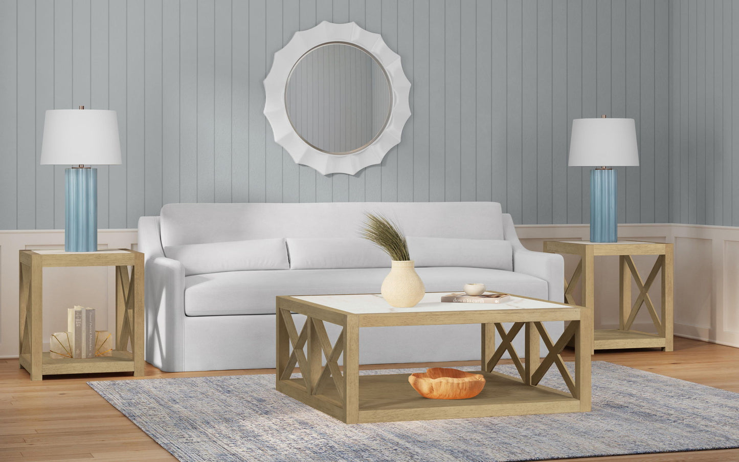 Altair - Wall Mirror - Glossy White