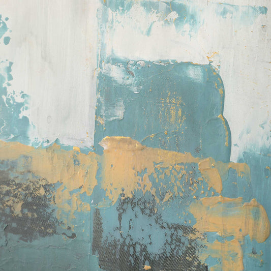 Eastside - Abstract Coastal Art - Black / Blue / Brown / Gray / Orange / Pink