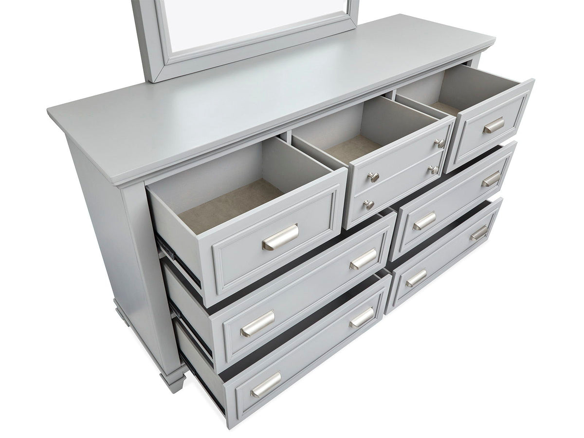 Charleston - Drawer Dresser With Landscape Mirror