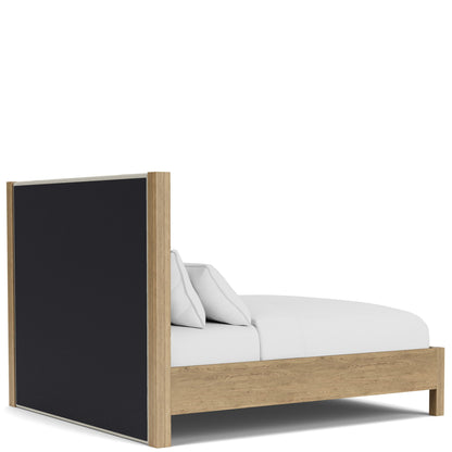 Davie - King / California King Upholstered Headboard - Light Brown