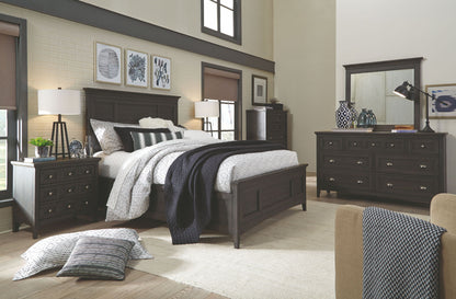 Westley Falls - Complete Panel Bed With Storage Rails