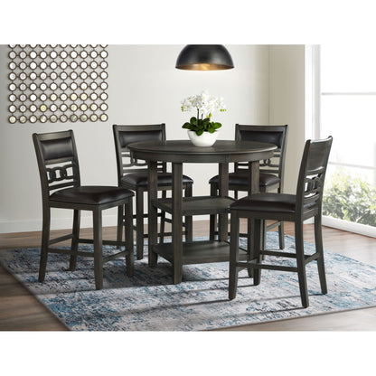 Amherst - Counter Side Chair With PU Cushion (Set of 2) - Gray Finish