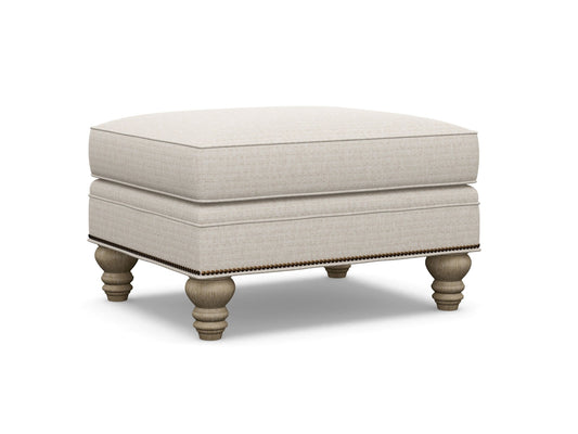 Lexington Upholstery - Micah Ottoman - White