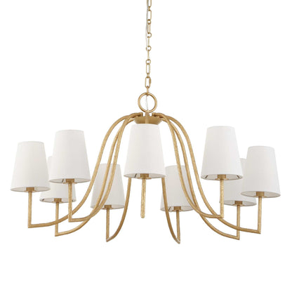 Seville - 9 Light Chandelier - Gold