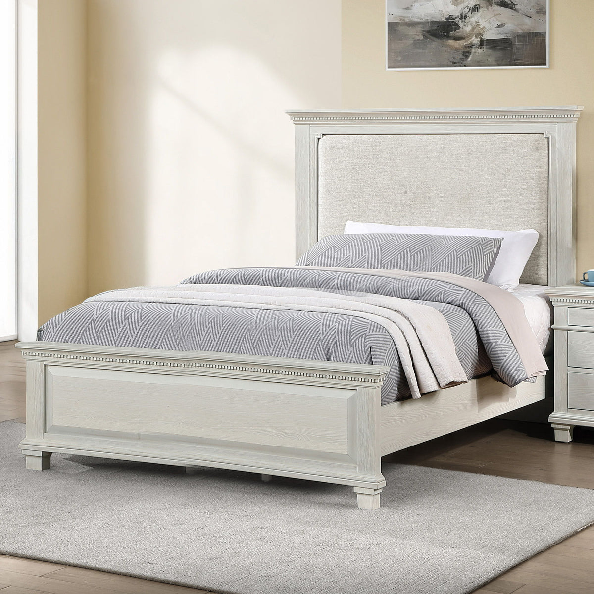 Silver Sands - 4/6 Full Panel Headboard - Gray