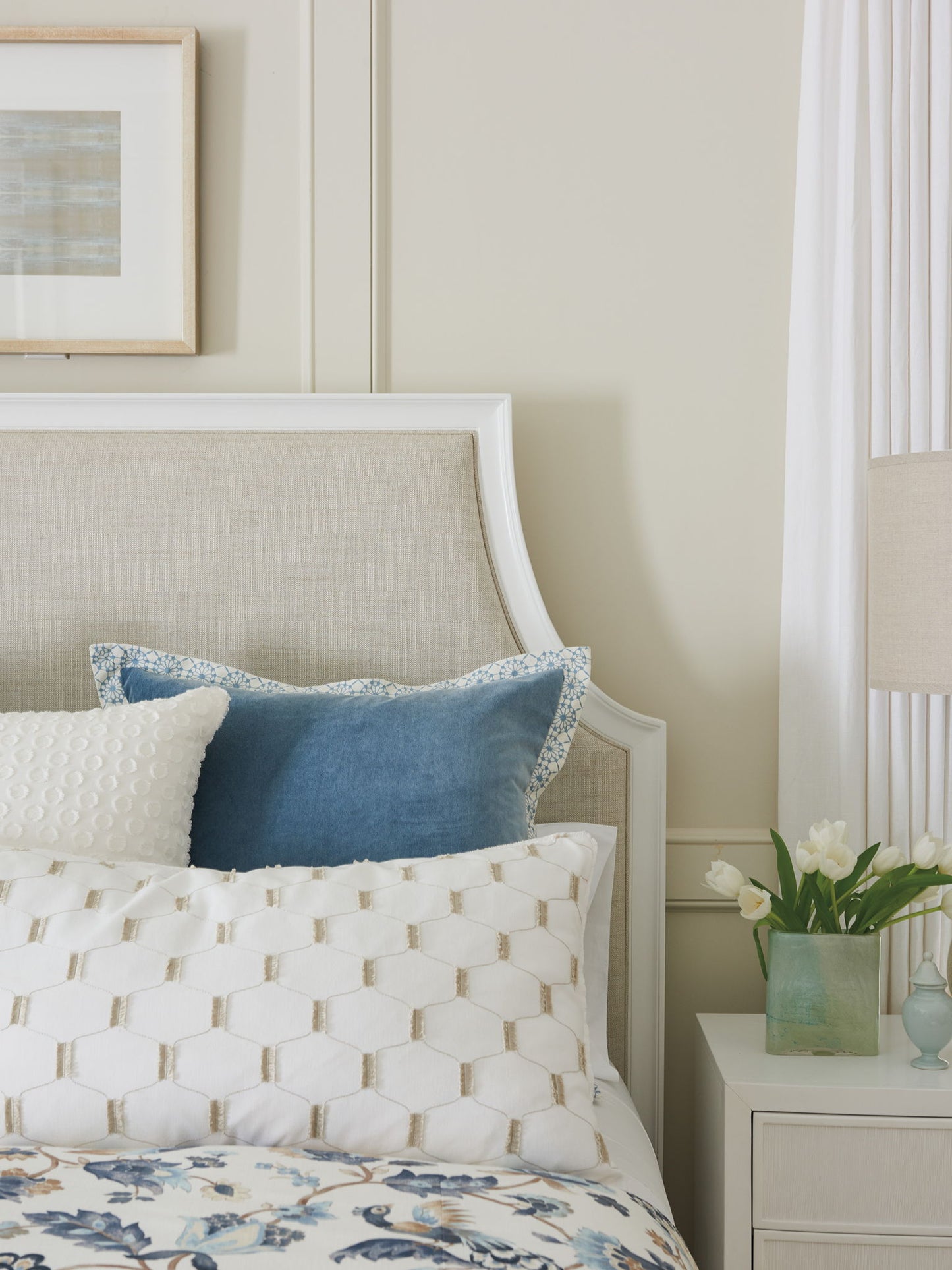 Avondale - Inverness Upholstered Headboard 6/0 California King - White