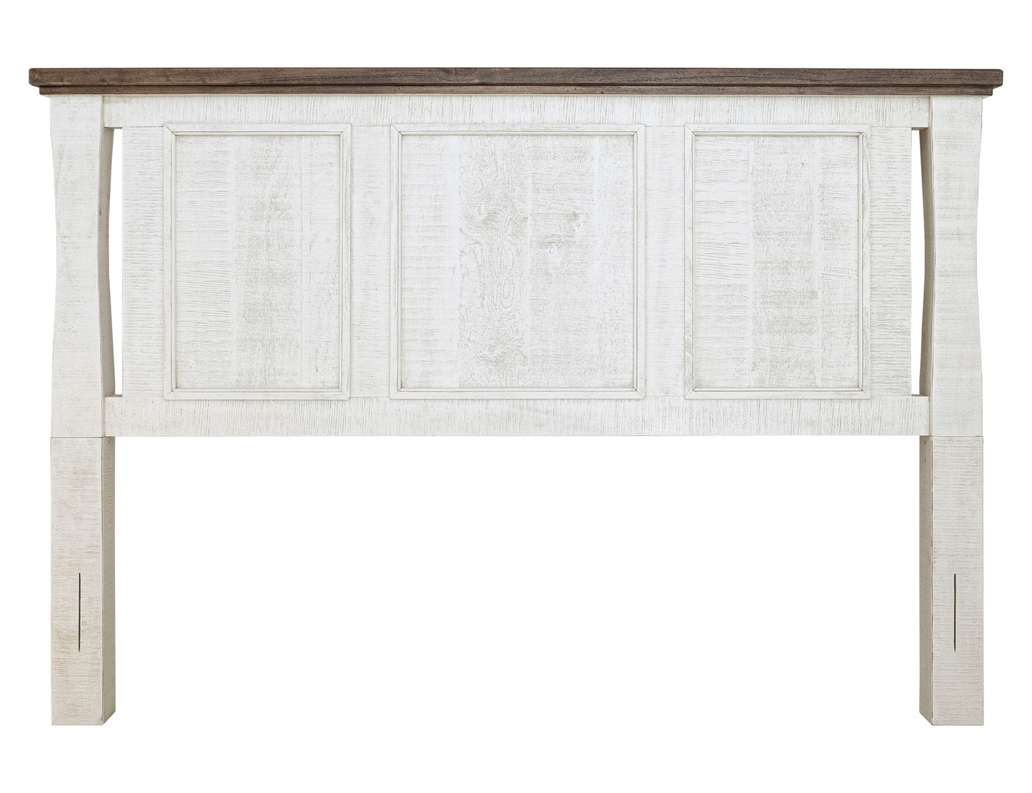 Stoa - 6/6 Eastern King Headboard - White / Brown