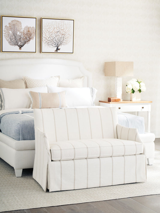 Barclay Butera Upholstery - Agate Settee - White