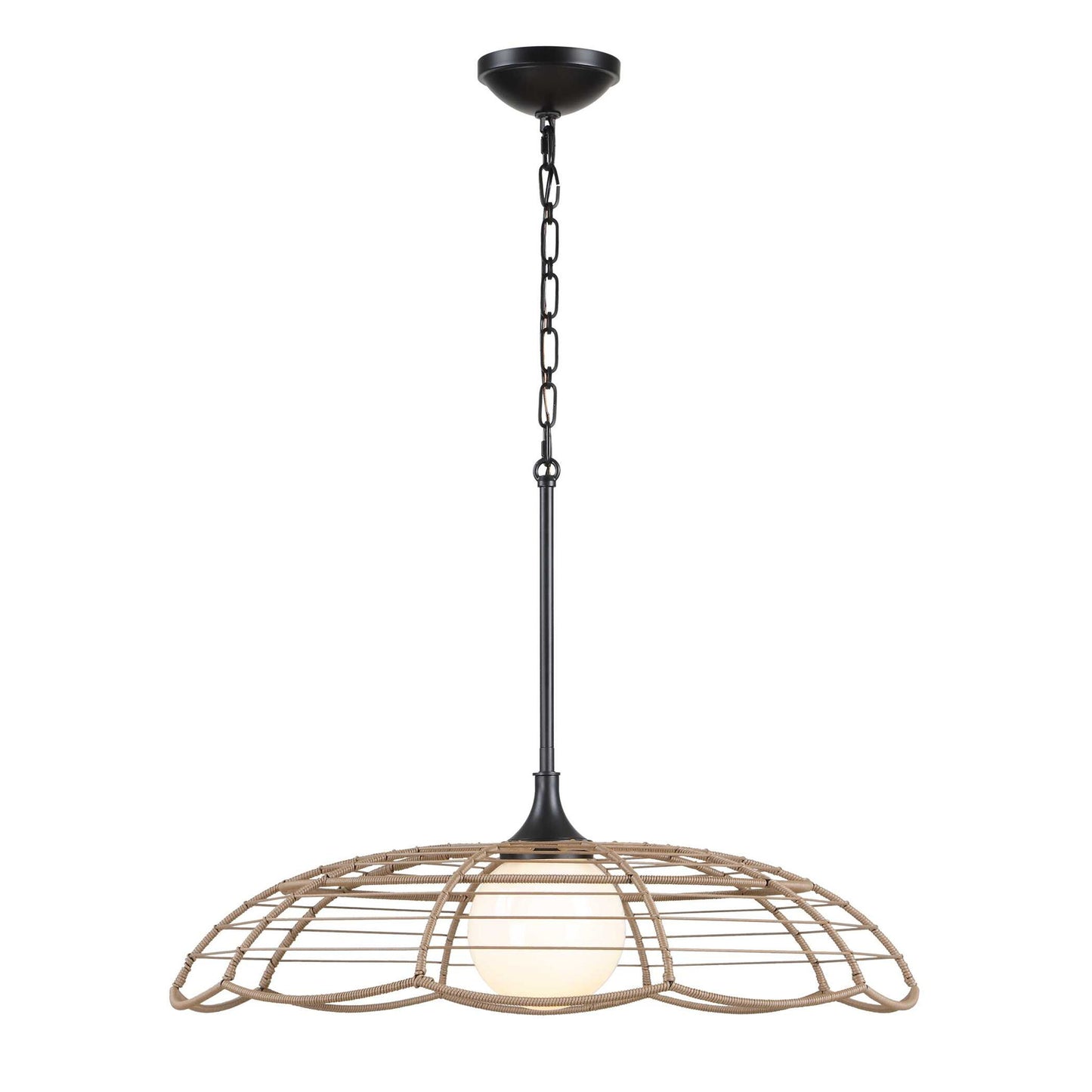 Lakeside - Indoor-Outdoor 1 Light Pendant - Black